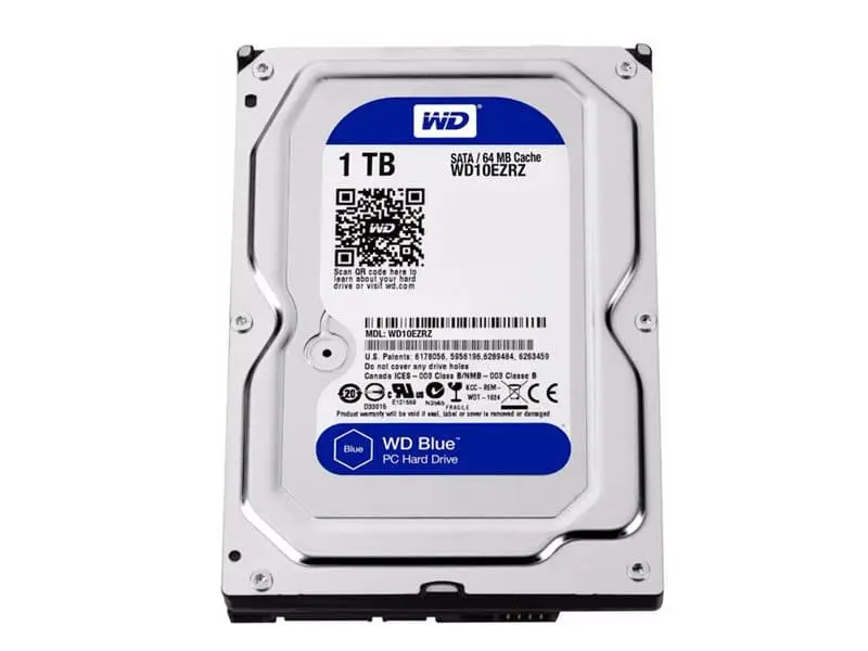 Disco Duro de 1TB Interno Western Digital Blue SATA 3.5" (WD10EZEX)