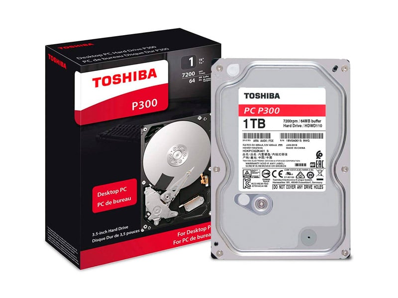 Guardería borde posponer Disco Duro de 1TB Interno Toshiba P300 SATA 3.5" PC - Mesajil