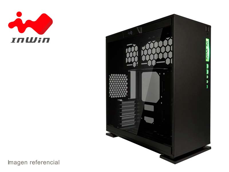 Case In Win 303c Atx Rgb Vidrio Templado Black Mesajil Case In Win 303c Atx Rgb Vidrio Templado Black Mesajil