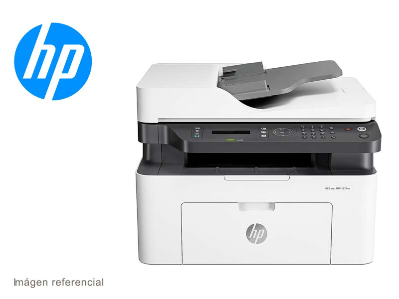 Impresora Multifuncional HP Laser 137fnw (4ZB84A)