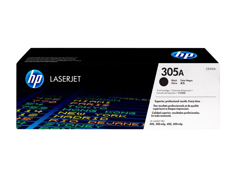 10443 Toner HP 305A CE410A Negro M451dw/M475dw/300mfp/400mfp