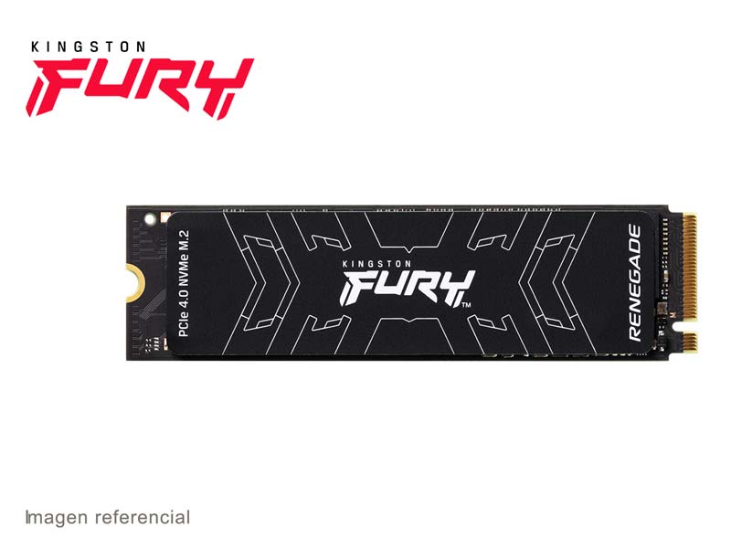 Unidad de Estado Solido Interno M.2 500GB Kingston Fury Renegade PCIe Gen 4.0 NVMe SSD