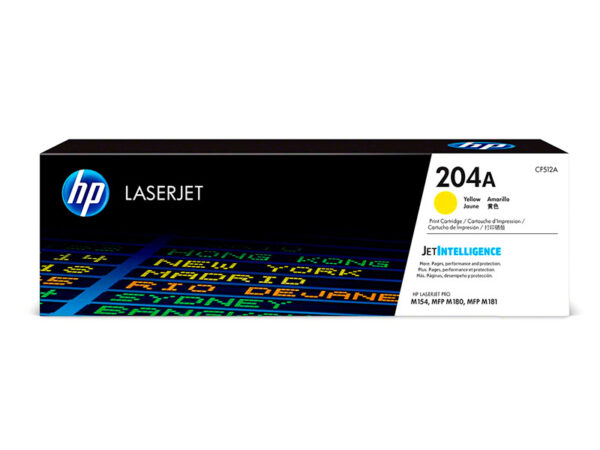 Toner HP 204A CF512A Amarillo LJ PRO M154/M180