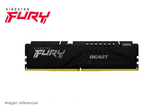 Memoria DDR5 Kingston FURY Beast 5200MHz 16GB (KF552C40BB/16)