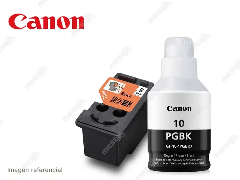 30243-1 MEGA KIT Botella Canon GI-10PGBK + Cabezal BH-10 Negro G5010/G6010/G7010