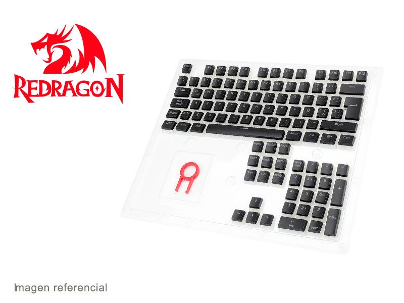 Keycaps Redragon SCARAB A130B-SP Black Español - Mesajil