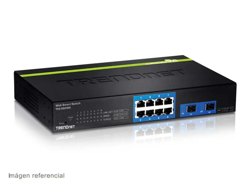 14719-1 Switch TRENDnet TEG-082WS 10-Port Gigabit Web Smart
