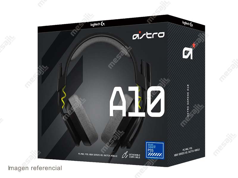 Audifono Gaming Astro A10 Gen2 PC/MAC/PS5/XBOX XIS Black