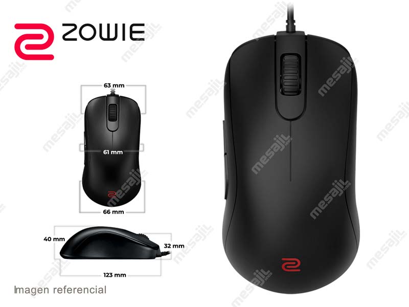 Mouse Gaming BenQ Zowie S1 Simetrico Diestro Medium black