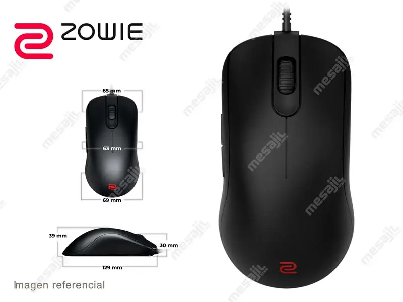 30372-3 Mouse Gaming BenQ Zowie FK1+-B Bajo Perfil, Ambidiestro Extra Large black