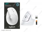 Mouse Logitech Lift Vertical Ergonomic Wireless Off-white