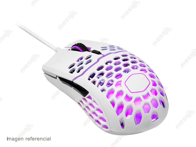 Mouse Gaming Cooler Master MM711 Matte Finish DPI 16K RGB Blanco