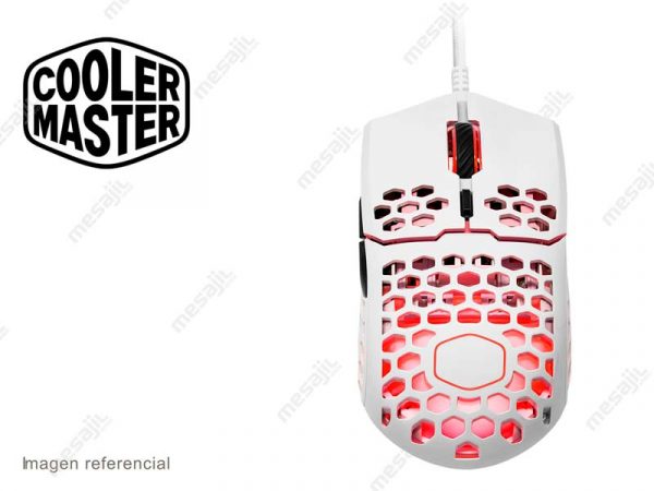 Mouse Gaming Cooler Master MM711 Matte Finish DPI 16K RGB Blanco