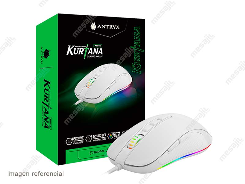 Mouse Gaming Antryx Chrome Storm Kurtana White RGB