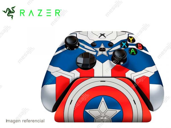 Mando Gamepad Razer Wireless Controller + Quick Charging Stand for Xbox Captain America Edition