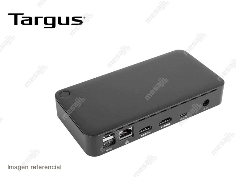 Docking Station Targus USB-C a HDMI + Ethernet + 3.5 mm 65W - Mesajil