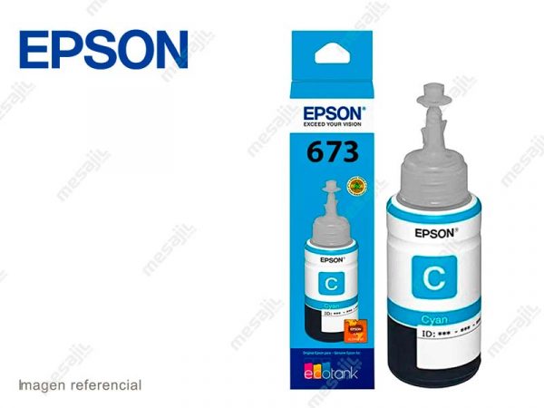 Botella de Tinta Epson T673220 Cian L800/L850/L1800