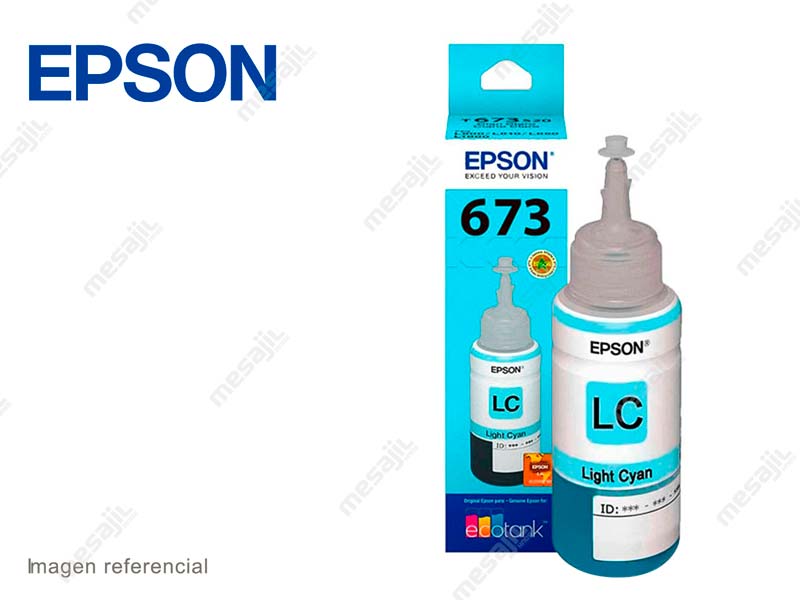 Botella de Tinta Epson T673520 Ligtht Cian L800/L1800