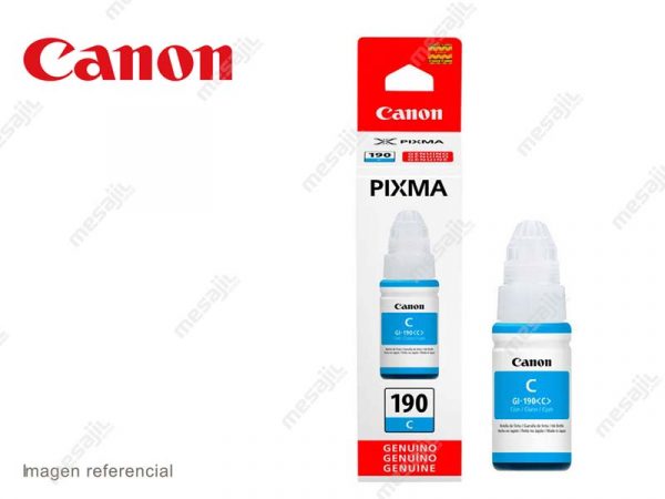 Botella de Tinta Canon GI-190C Cian