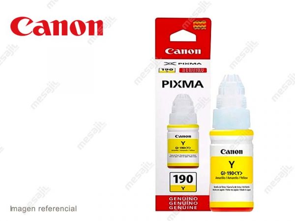 Botella de Tinta Canon GI-190Y Amarillo