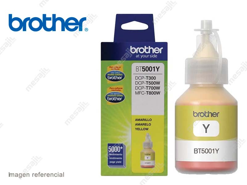 Botella de Tinta BROTHER BT5001Y Amarillo