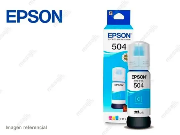 Botella de Tinta Epson T504220 Cian L4150/L4160/L4260/L6171/L6270