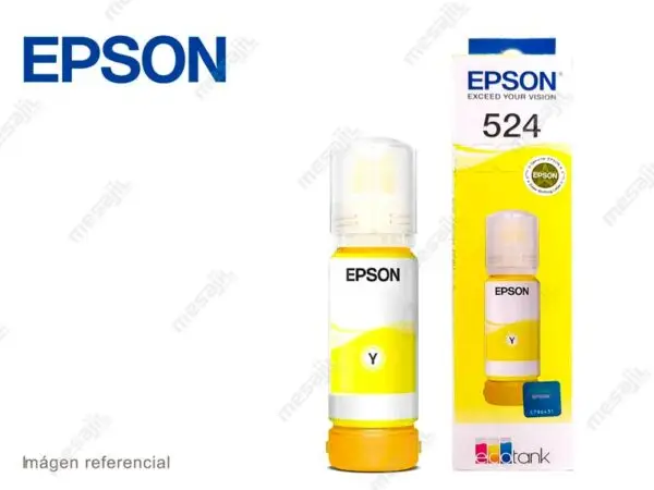Botella de Tinta Epson T524420 Amarillo L6580/ L15150/ L15160