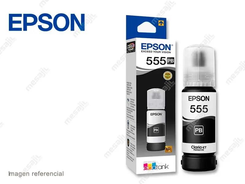 27345 Botella de Tinta Epson T555120-AL Negro L8160/L8180