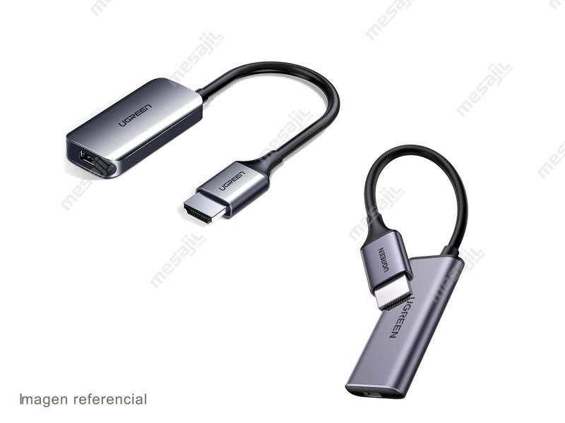 UGREEN Adaptador DisplayPort a HDMI 4K @60Hz DP a HDMI macho a hembra  Convertidor Cable de visualización de video compatible con AMD NVIDIA Dell  HP PC