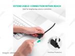 Cable UGREEN Extension USB 3.0 macho/hembra 3M (30127) (US129)