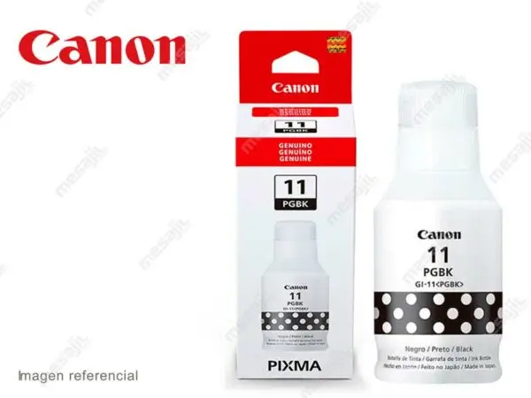 Botella de Tinta Canon GI-11PGBK Negro G2160/G3160 135ml