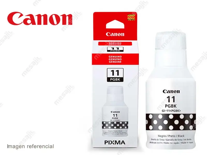 27780-1 Botella de Tinta Canon GI-11PGBK Negro G2160/G3160 135ml