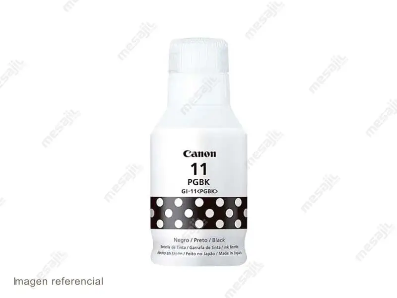 27780 Botella de Tinta Canon GI-11PGBK Negro G2160/G3160 135ml