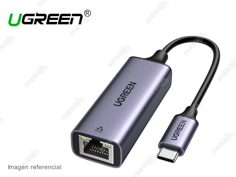 Inactivo Vibrar difícil Adaptador UGREEN USB-C tipo A a red RJ45 Gigabit Aluminio (50737) - Mesajil