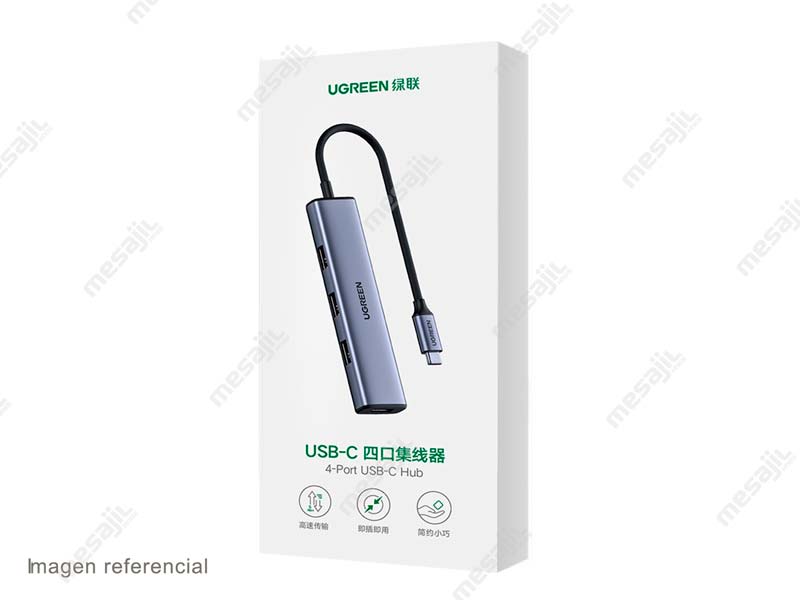Hub UGREEN CM473 USB-C a 4 puertos USB 3.0 (20841)