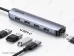 Hub UGREEN 5 en 1 USB-C a 4 puertos USB 3.0 1 HDMI 4K (20197)