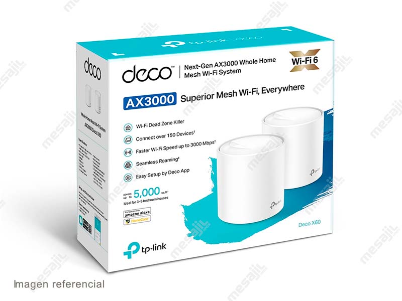 Mesh TP-Link Deco X60 AX3000 Dual Band Whole Home Wi-Fi (packx2)