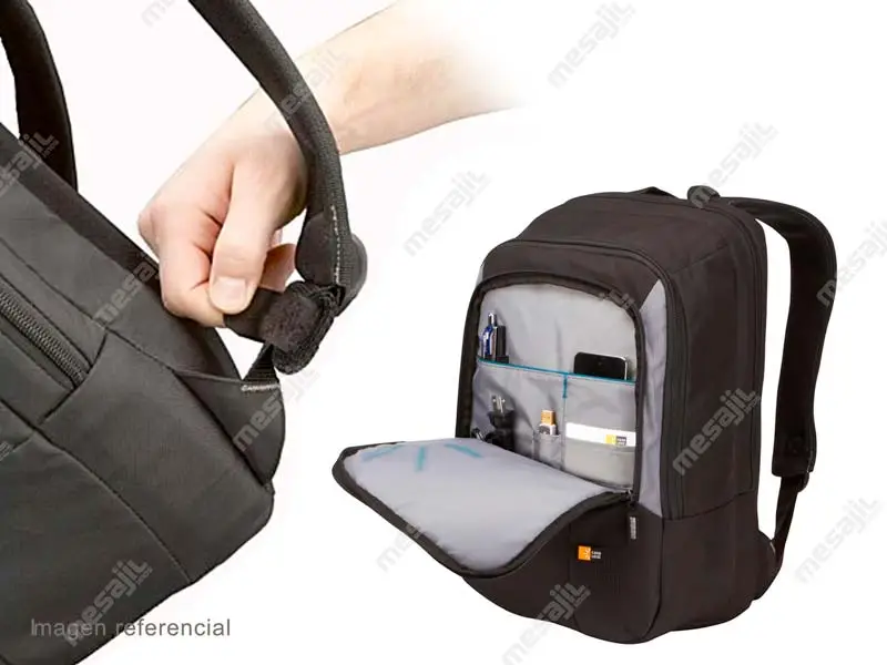 8890 Mochila Case Logic para Laptop de 17" Negro/Gris