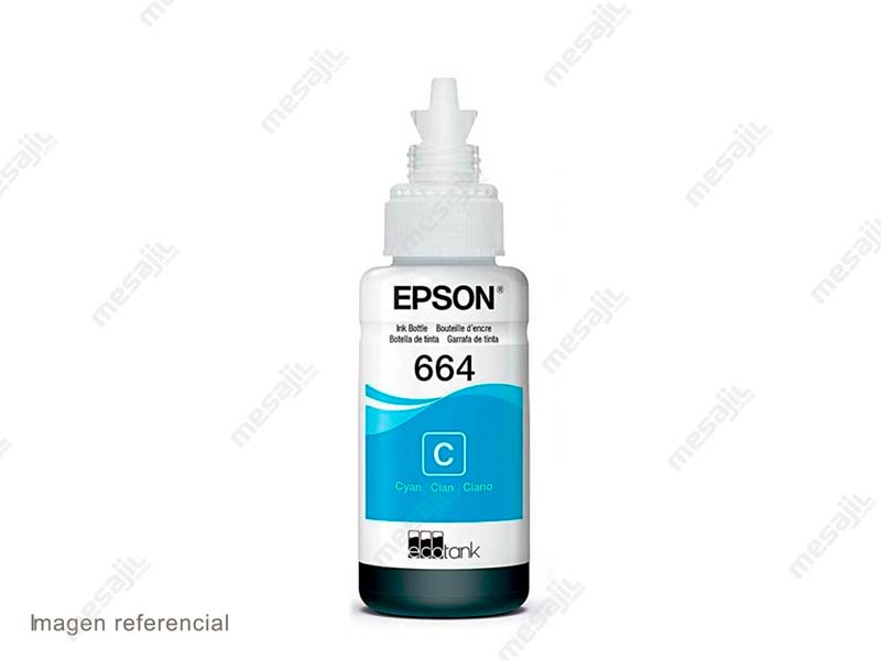 Botella de Tinta Epson T664220 Cian L200/L300/L455/L565