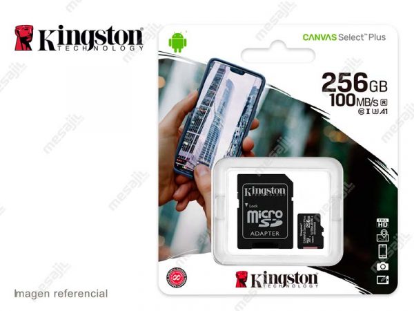 Memoria microSD 256GB Kingston Canvas Select Plus Class