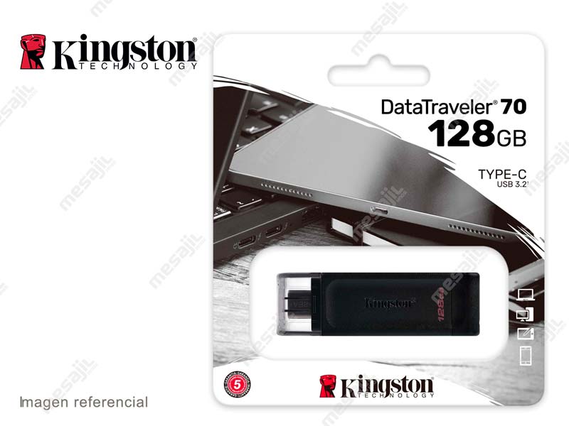 Memoria USB-C 3.2 128GB Kingston DataTraveler 70 
