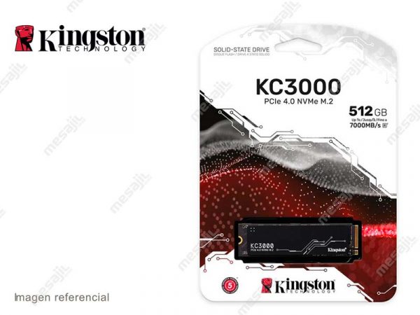 Disco Solido Interno M.2 512GB Kingston KC3000 PCIe 4.0 NVMe SSD