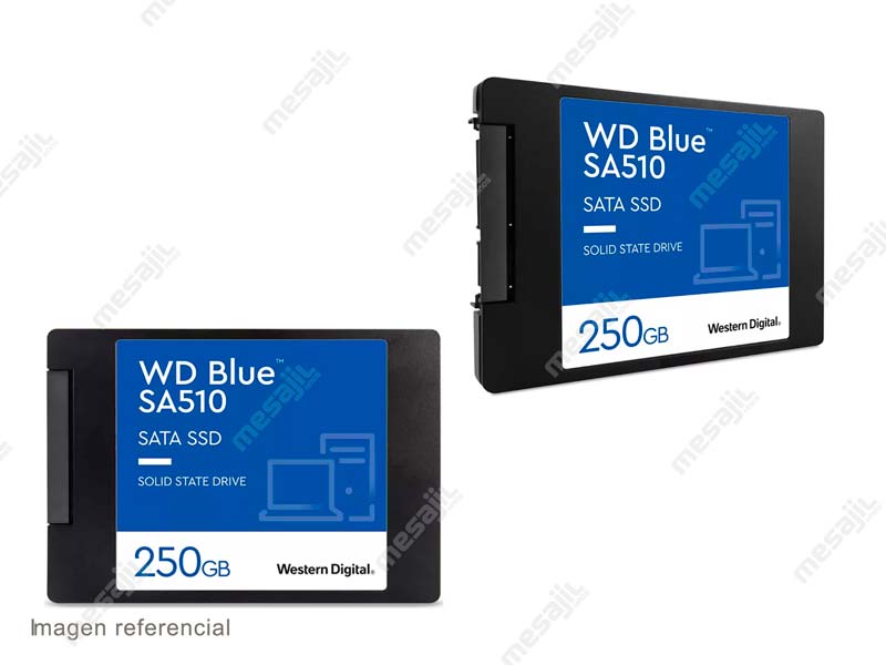 Unidad de Estado Solido Interno de 250GB Western Digital Blue SA510 SATA SSD 2.5"