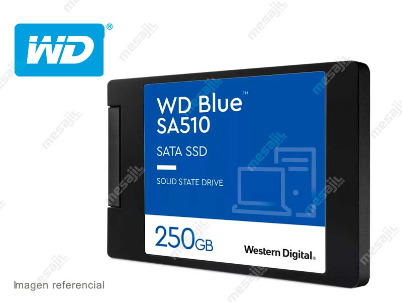 Unidad de Estado Solido Interno de 250GB Western Digital Blue SA510 SATA SSD 2.5"