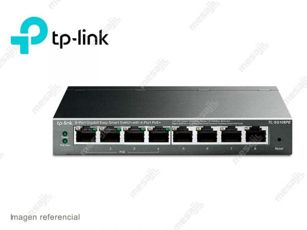 SWITCH TP-LINK 8-PORT TL-SG108PE Gigabit Easy Smart POE+ Switch
