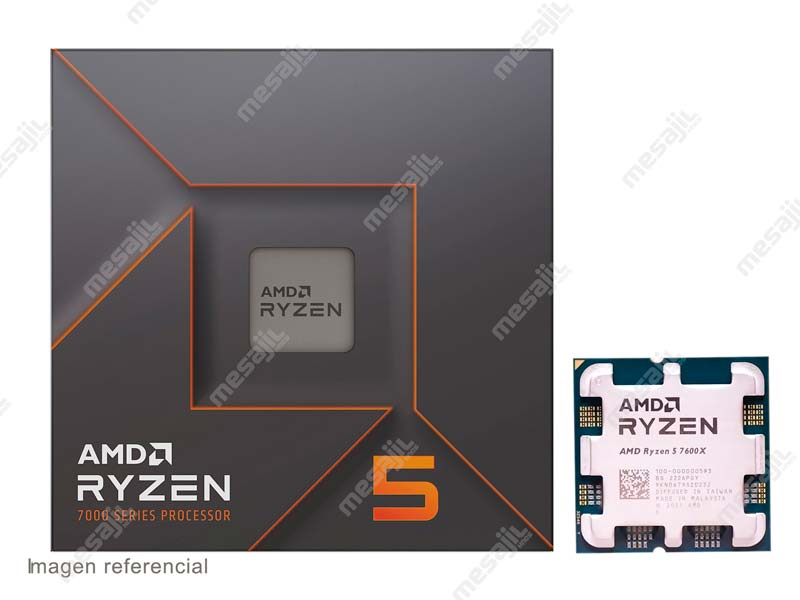 Procesador AMD Ryzen 5 7600X 4.7GHz 38MB Cache 6 Core Socket AM5