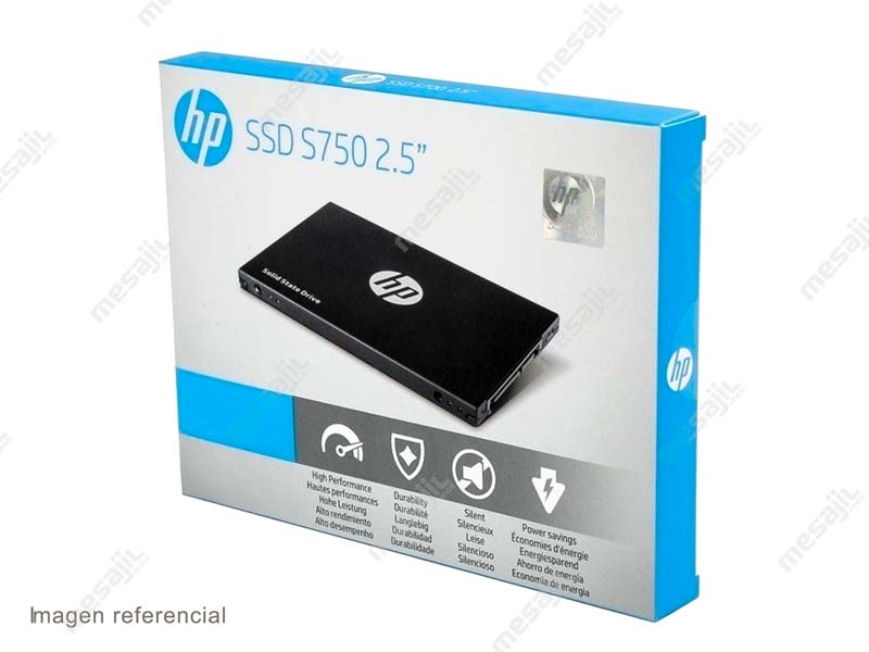Unidad de Estado Solido Interno de 256GB HP S750 SATA III SSD 2.5"
