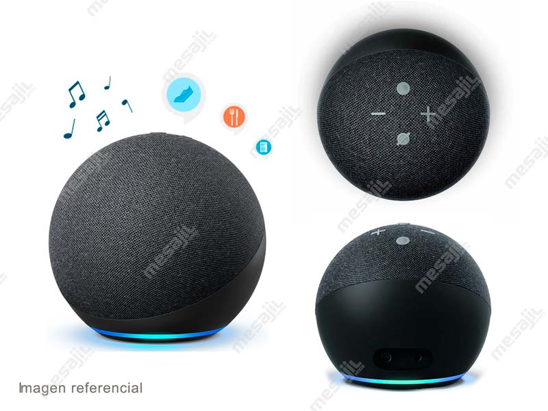Echo Dot 4ta Generación, Bocina Inteligente con Reloj y Alexa