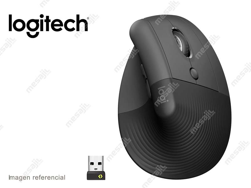 Mouse Logitech Lift Vertical Ergonomic Wireless Graphite - Mesajil