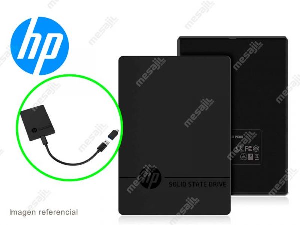 Unidad de Estado Solido Externo HP P600 500GB SSD USB 3.1 TIPO -C 3.1